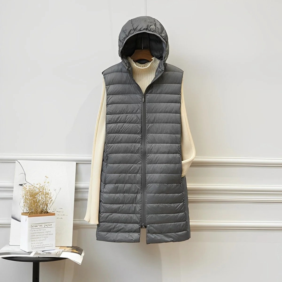 Orla longline gilet in black