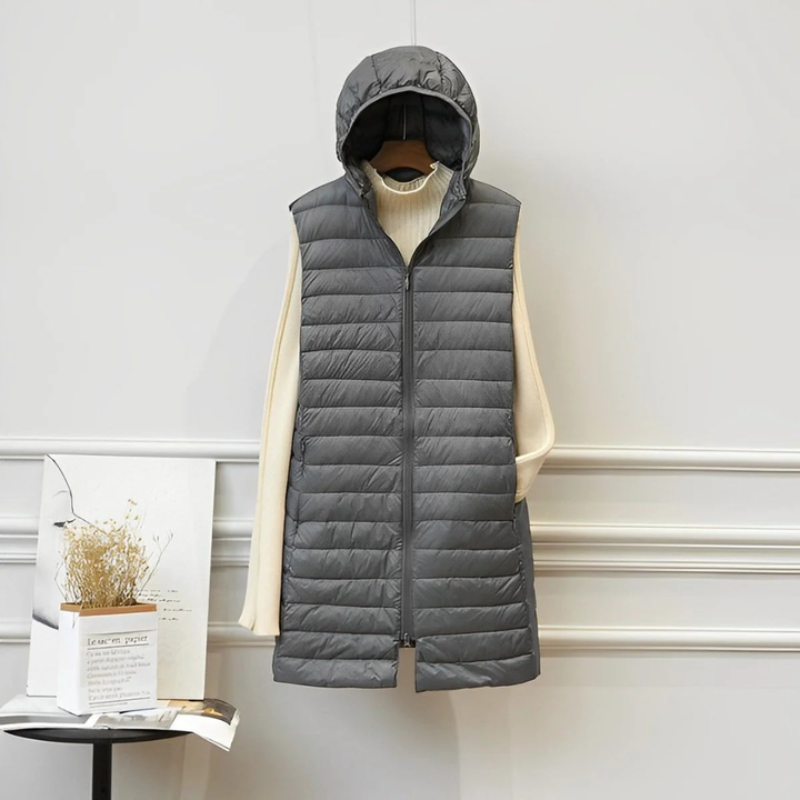 Orla longline gilet in black