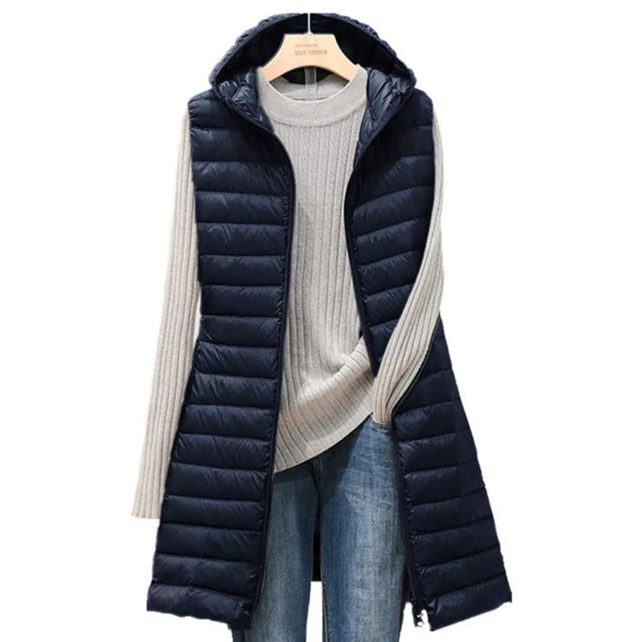 Orla longline gilet in grey