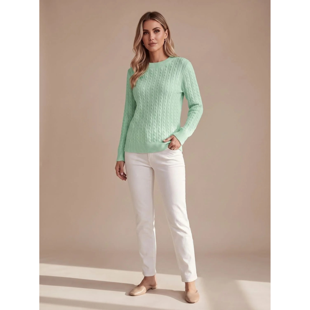Giada textured knit jumper in pink