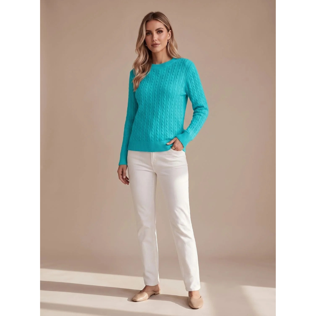 Giada textured knit jumper in yellow