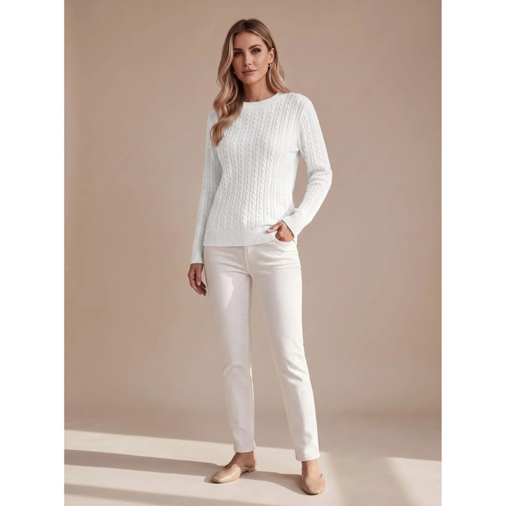 Giada textured knit jumper in teal