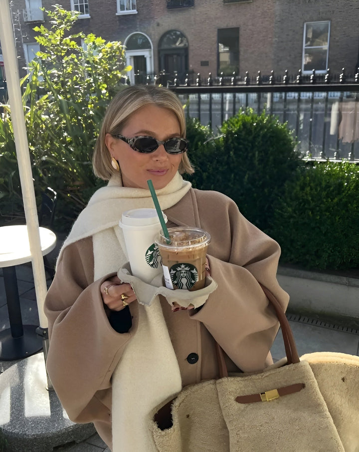 Agathe double breasted tailored coat – image 6