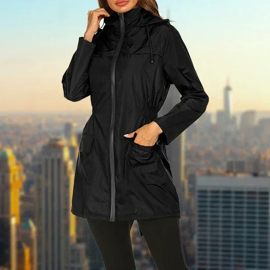 Greer hooded modern coat