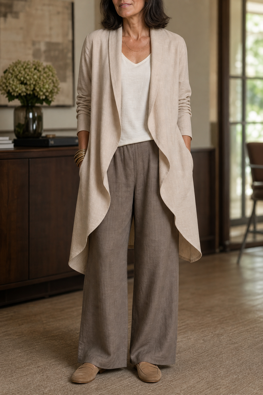 Aiyana three piece blazer wide leg set
