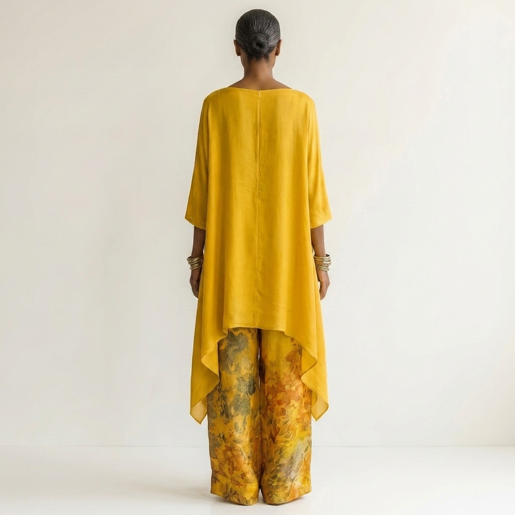 Mirabelle asymmetric silky two piece set – image 6