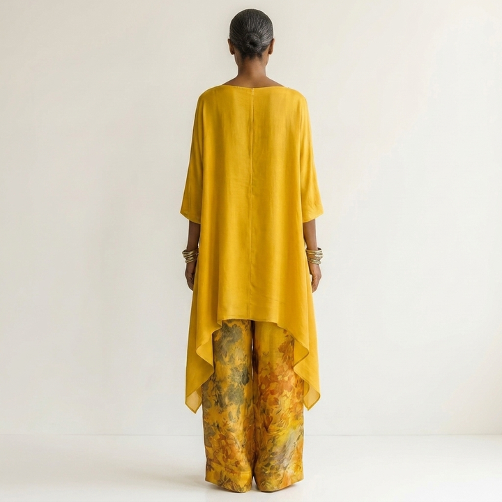 Mirabelle asymmetric silky two piece set – image 6