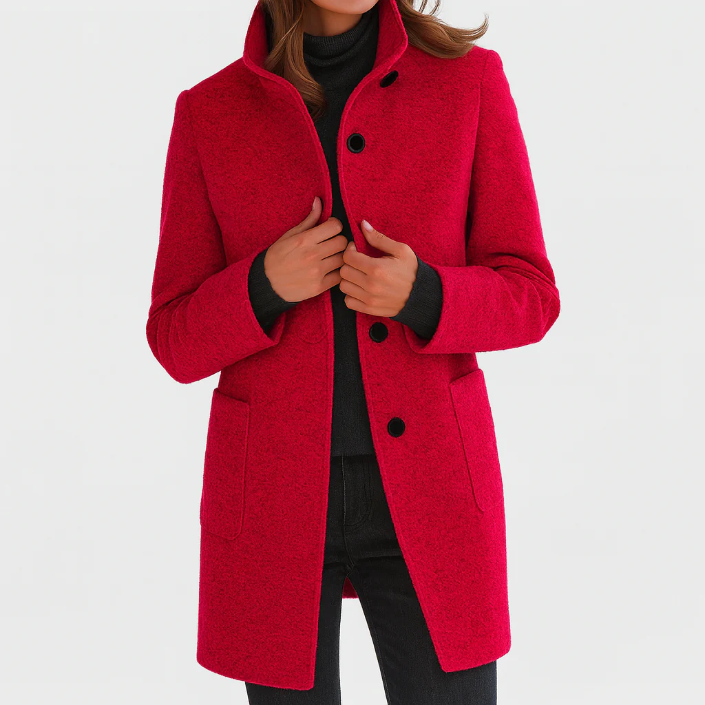 Amandine fitted button front coat – image 7