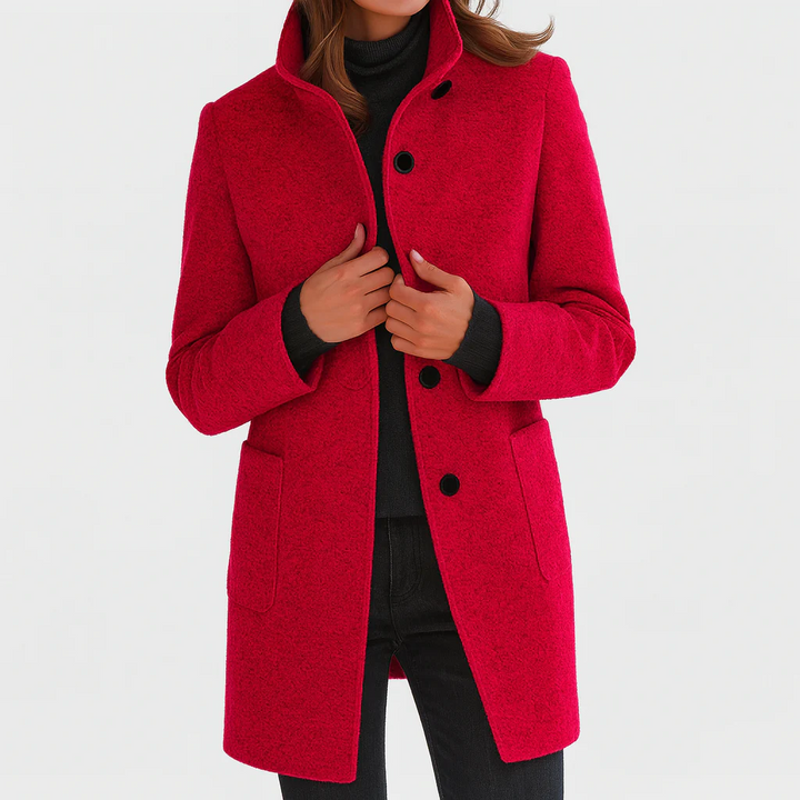 Amandine fitted button front coat – image 7