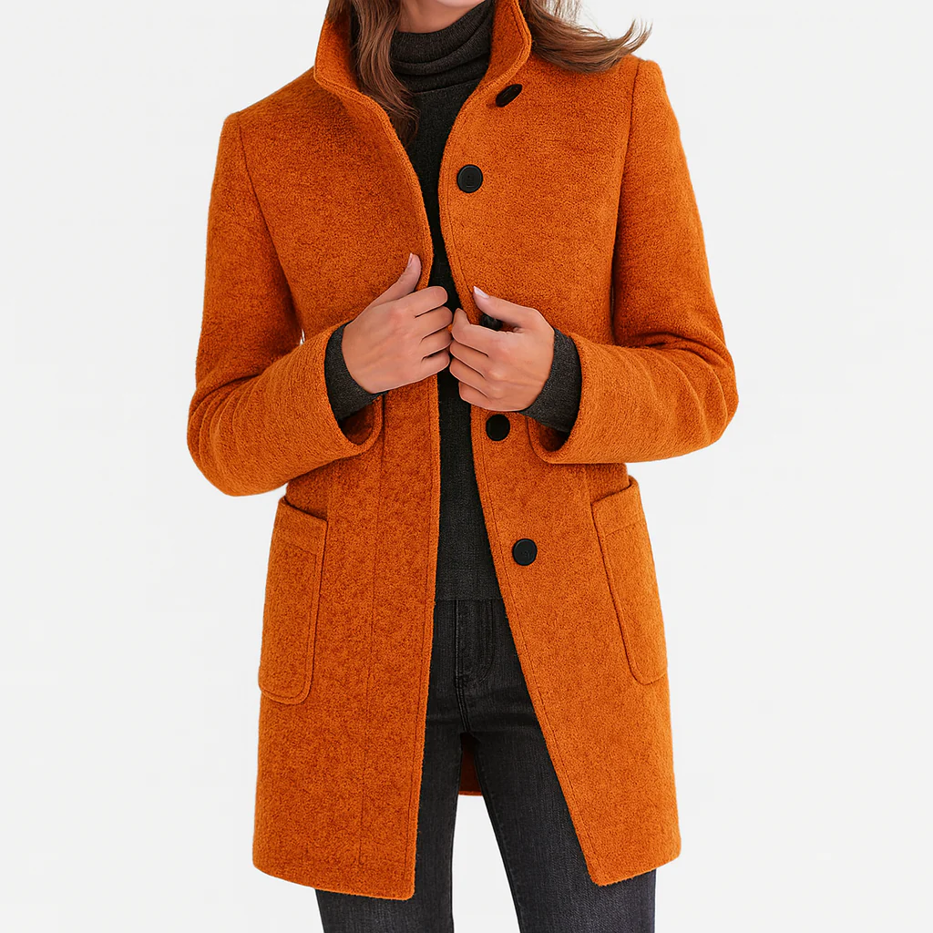 Amandine fitted button front coat – image 9