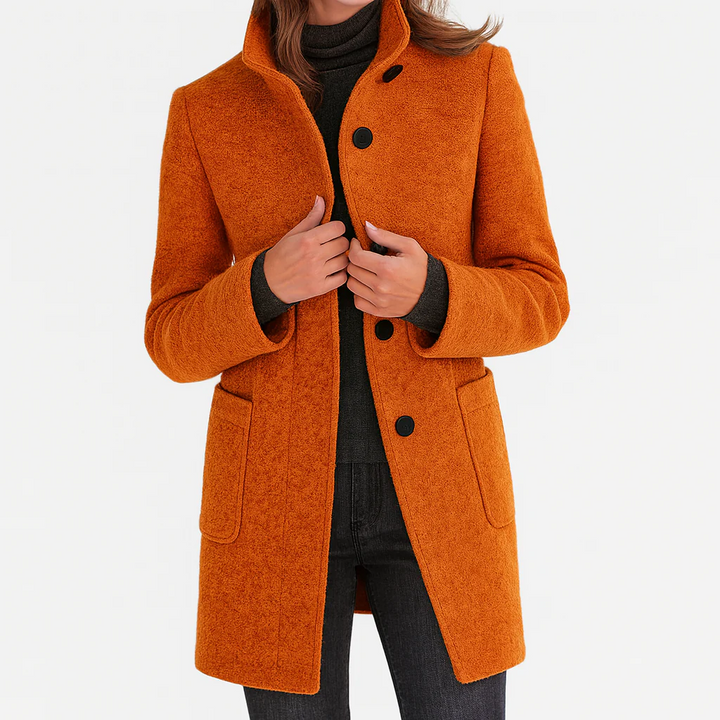 Amandine fitted button front coat – image 9