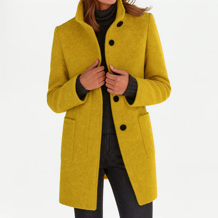 Amandine fitted button front coat – image 12