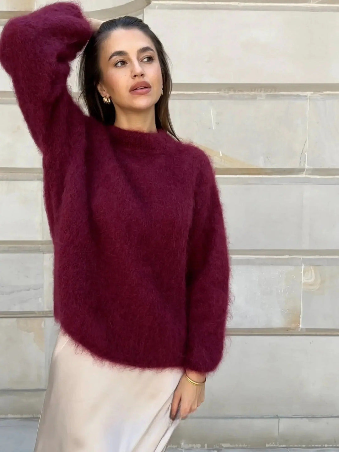 Ottoline | Elegant Crew Neck Knit Jumper