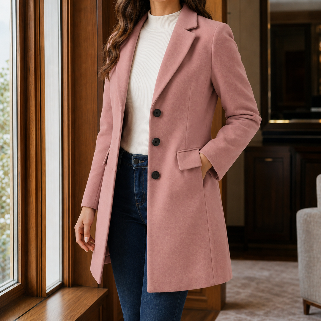 Wilhelmine fitted midi coat – image 3