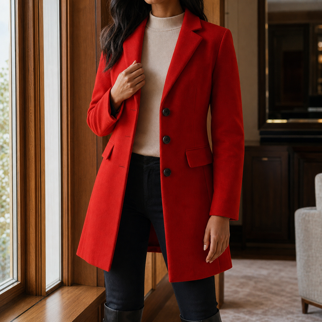 Wilhelmine fitted midi coat – image 2