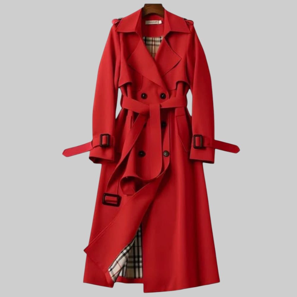 Tegwen longline double breasted trench coat – image 2