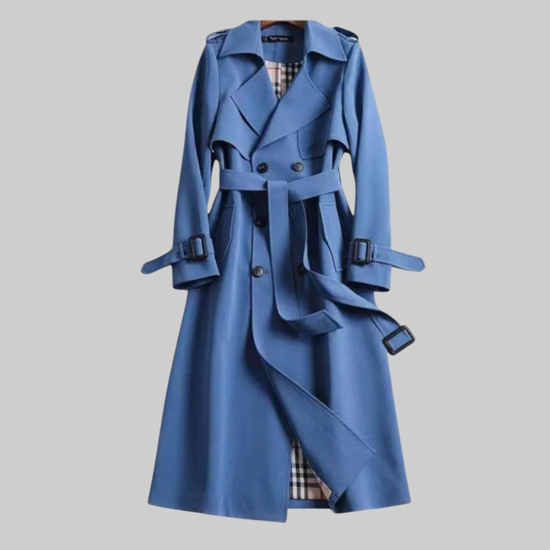 Tegwen longline double breasted trench coat – image 3