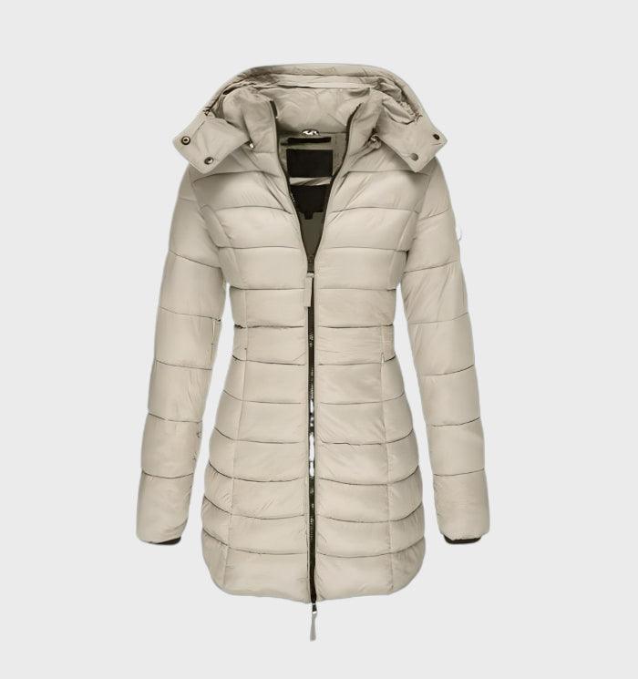 Faith long lined coat with hood – image 5