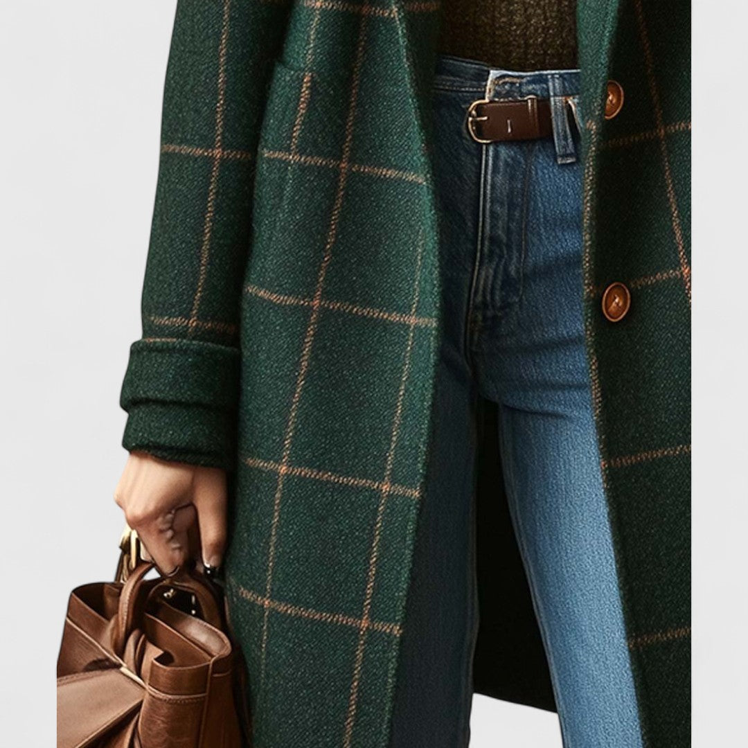 Sanne straight cut check coat – image 8