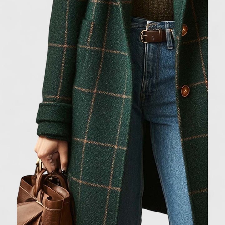 Sanne straight cut check coat – image 8