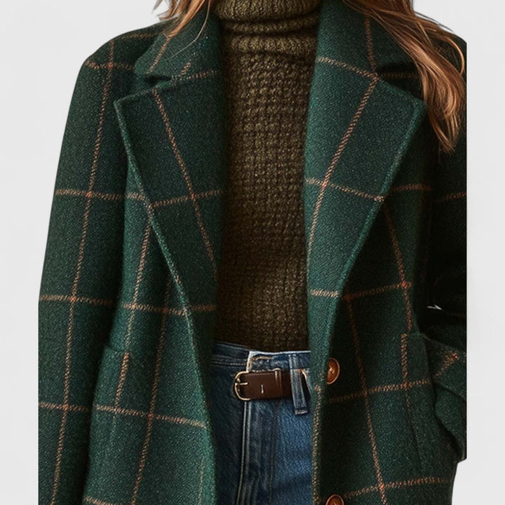 Sanne straight cut check coat – image 6