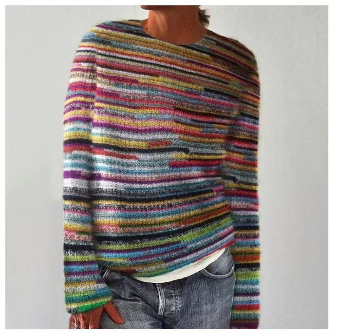 Gabrielle fair isle crew neck jumper – image 7