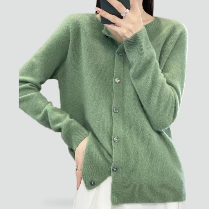 Florence merino cashmere cardigan in red