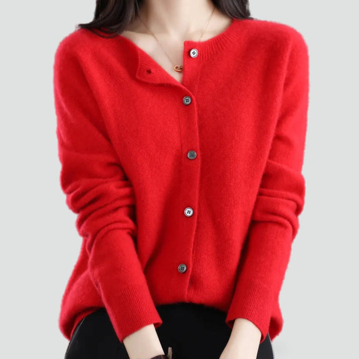 Florence merino cashmere cardigan, front view