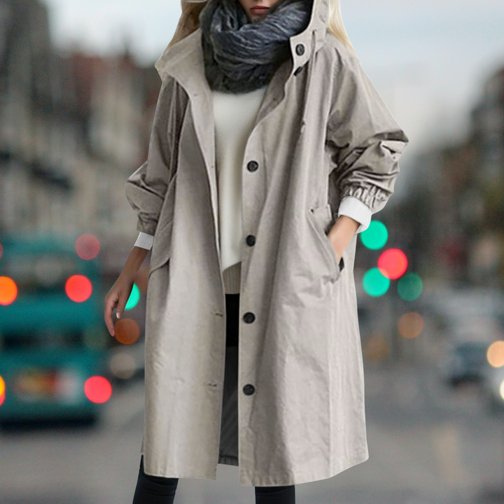 Cerys hooded heritage trench coat