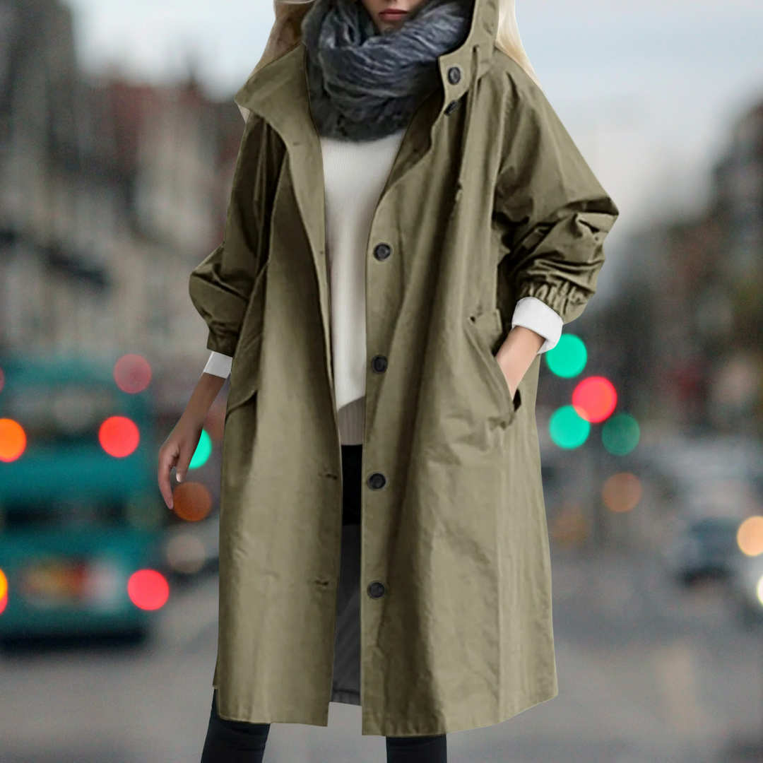 Cerys hooded heritage trench coat – image 2
