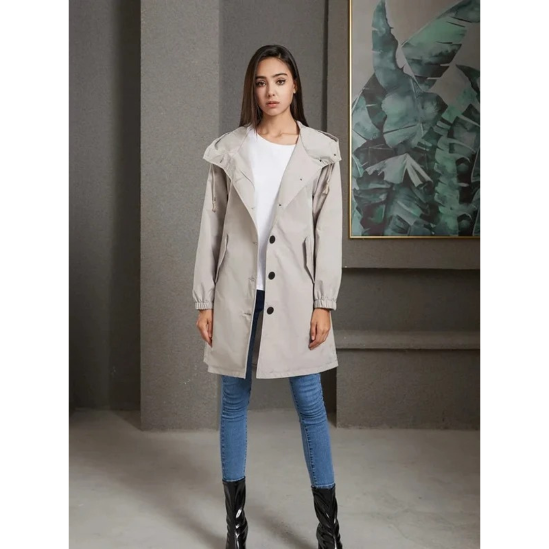 Maeve waterproof hooded raincoat
