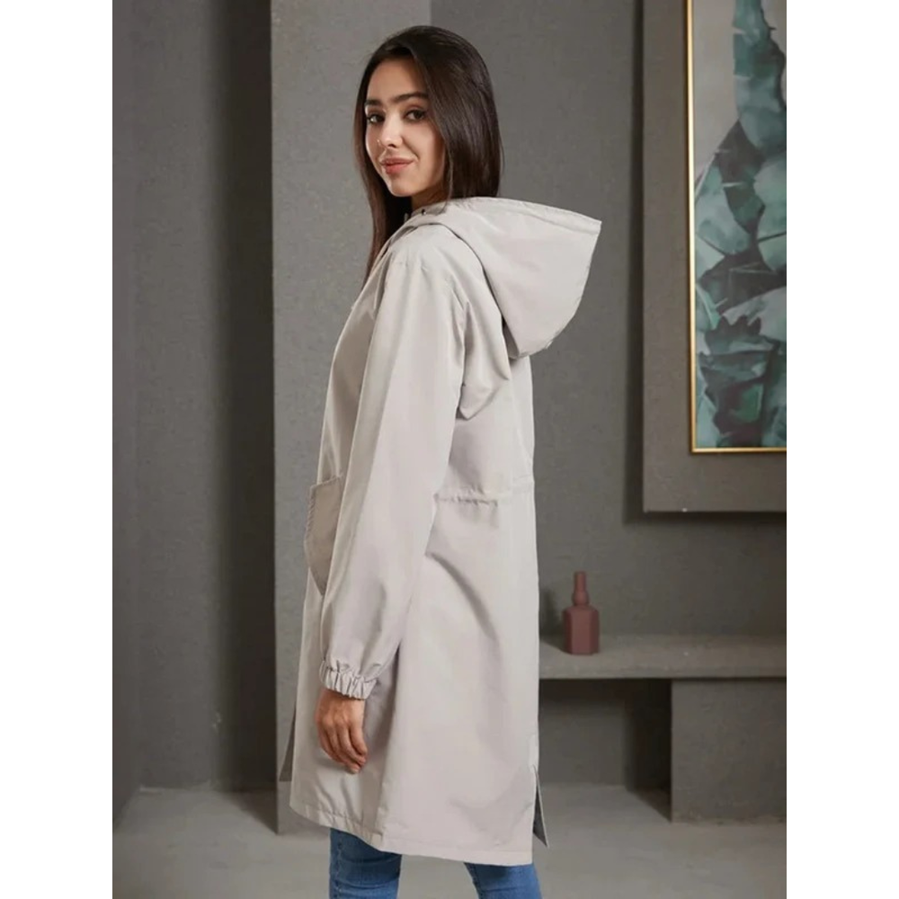 Maeve waterproof raincoat in grey