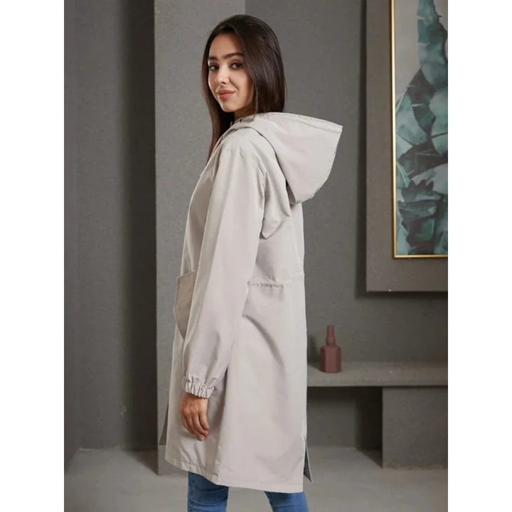 Maeve waterproof raincoat in grey