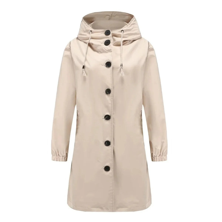 Maeve waterproof raincoat in olive green