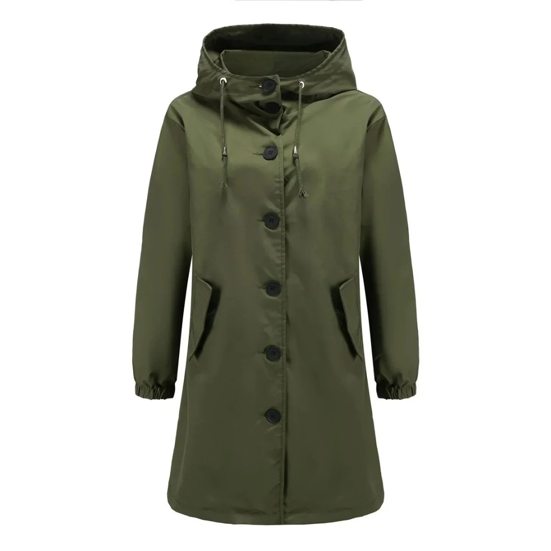 Maeve waterproof raincoat in red