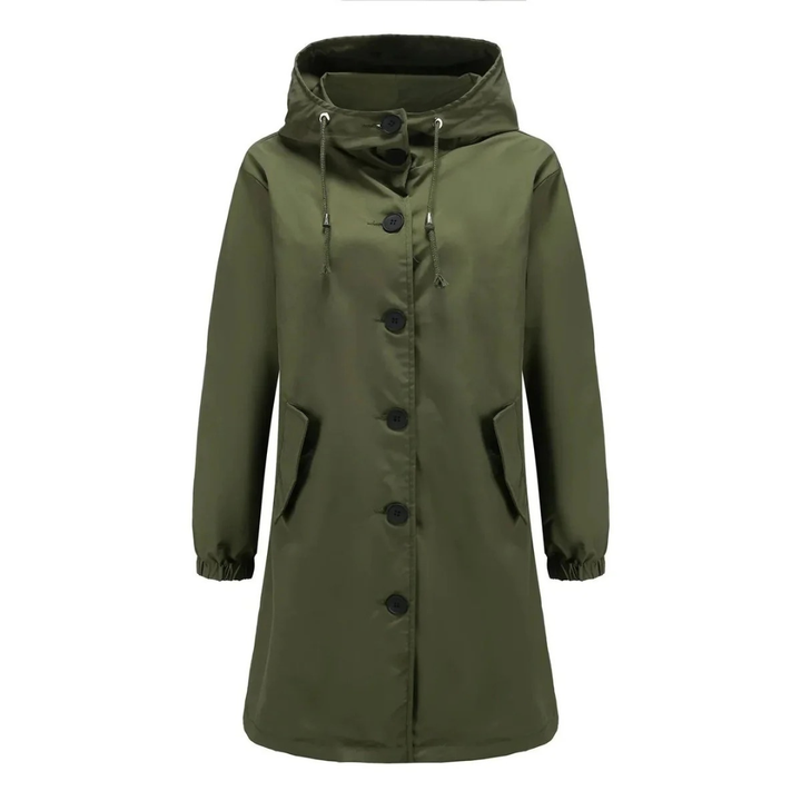 Maeve waterproof raincoat in red