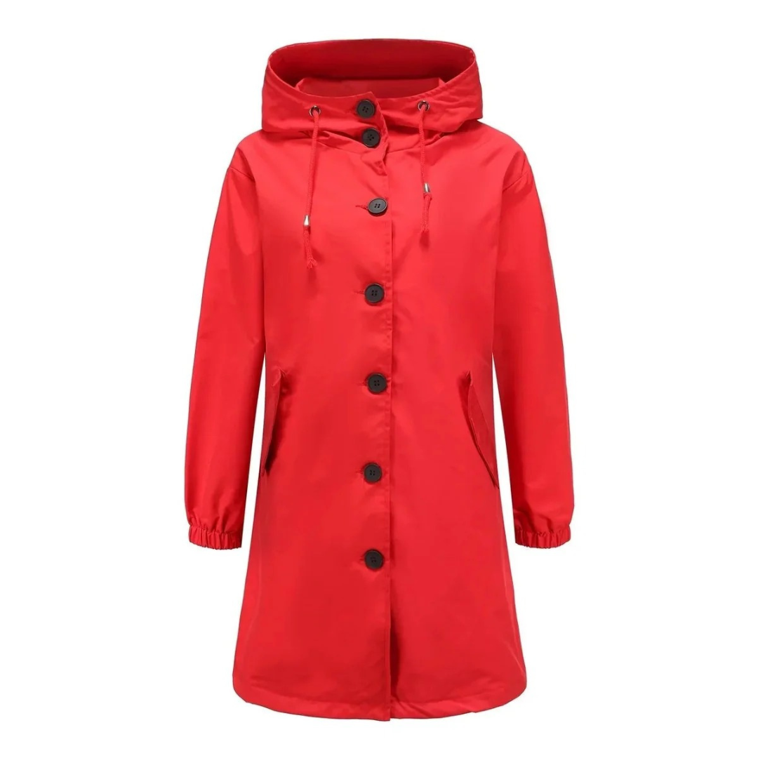 Maeve waterproof raincoat, hood detail