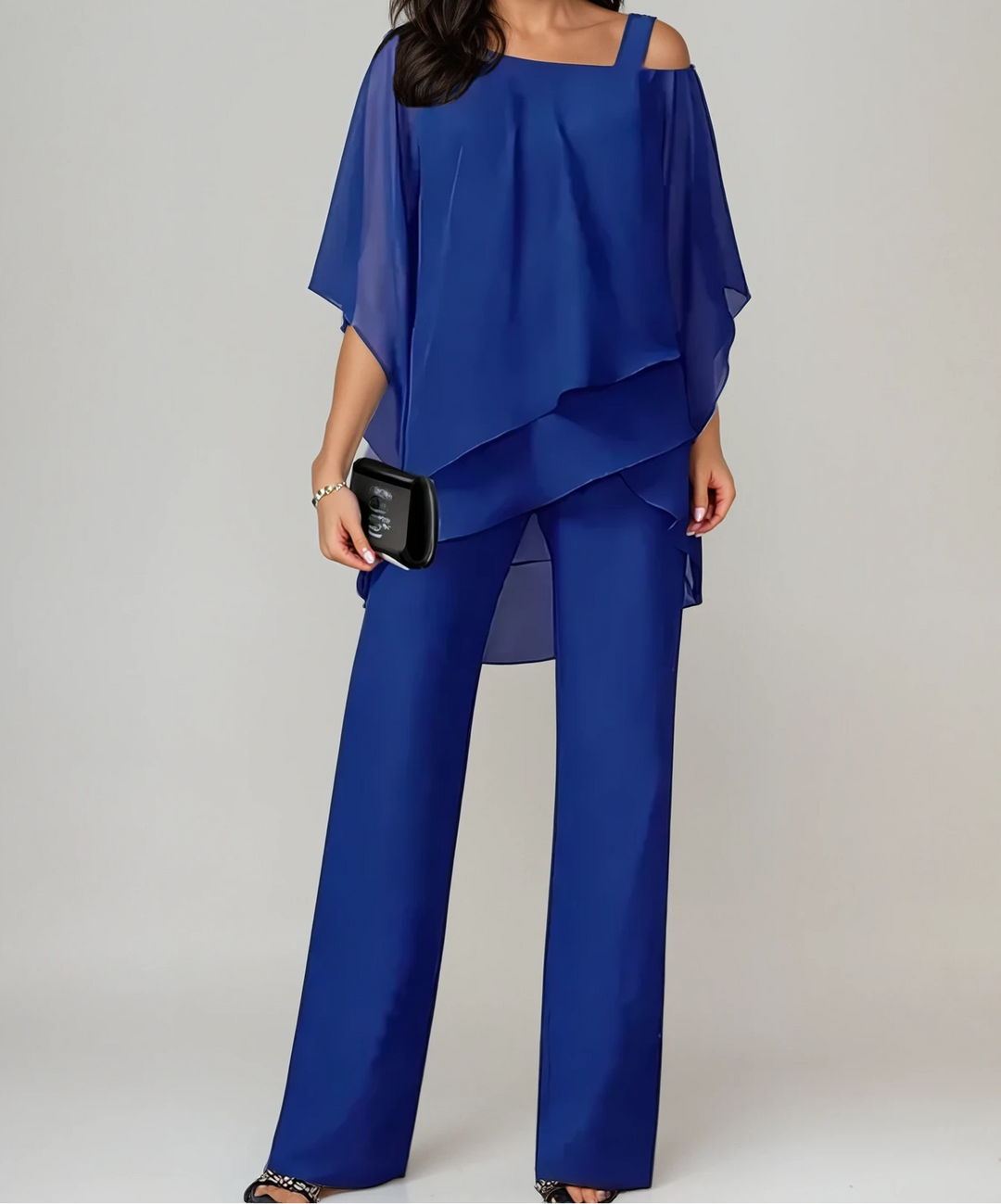 Mabyn layered top wide leg co-ord set – image 3