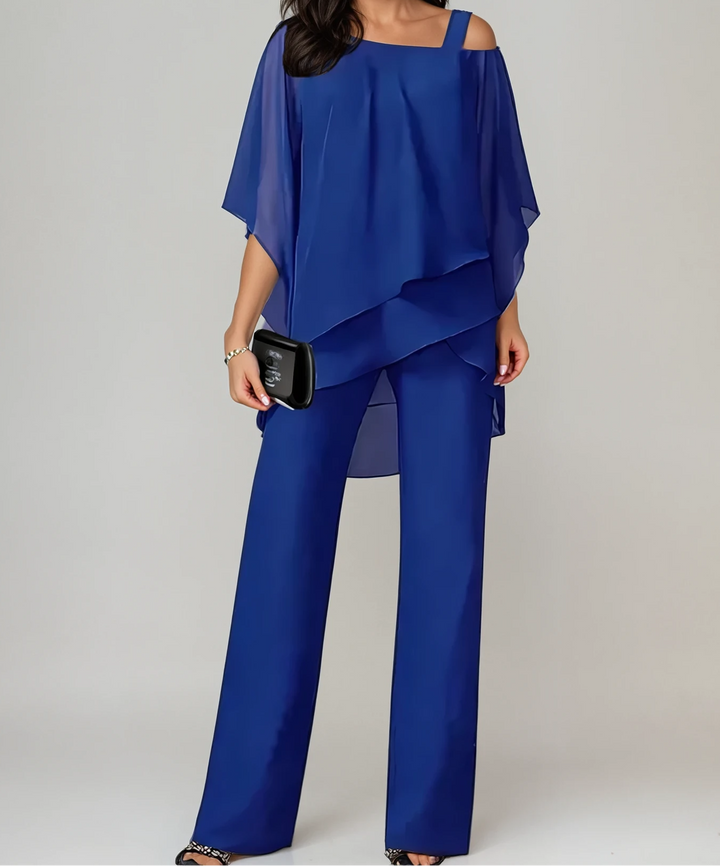 Mabyn layered top wide leg co-ord set – image 3