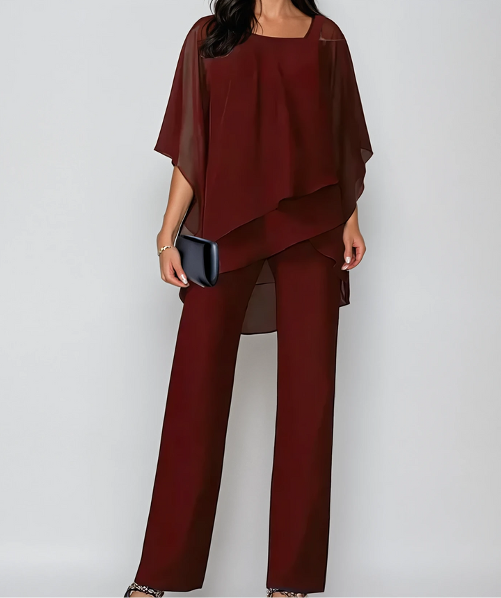 Mabyn layered top wide leg co-ord set – image 5