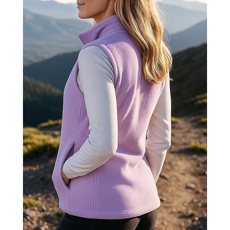 Britta sleeveless vest jacket with pockets – image 2