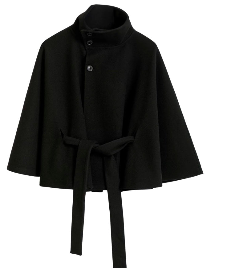 Delphine wrap blazer jacket, collar detail