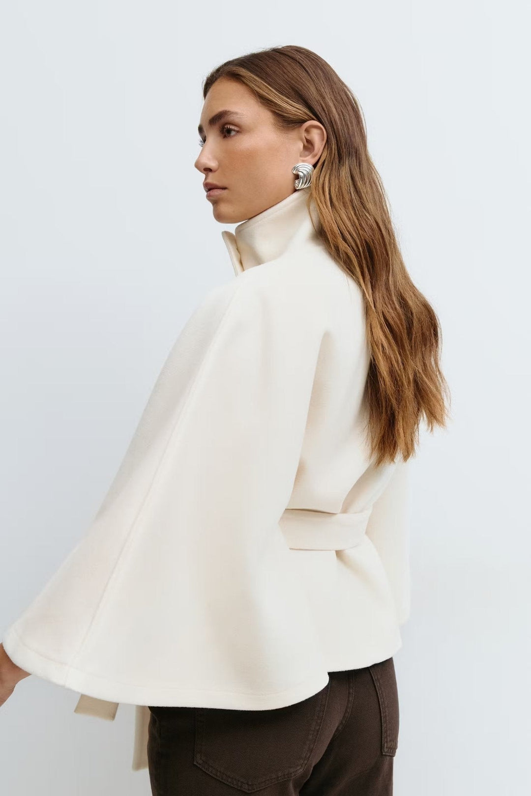 Delphine wrap blazer jacket in blue