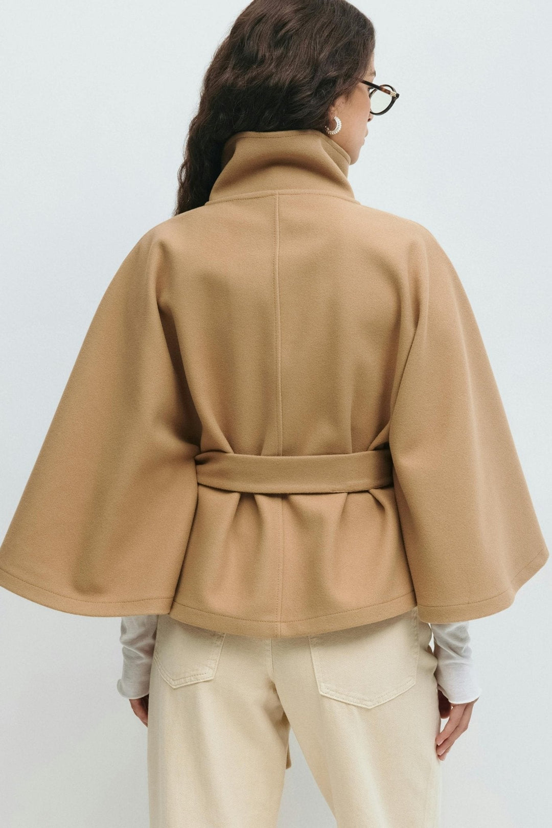 Delphine wrap blazer jacket, side view