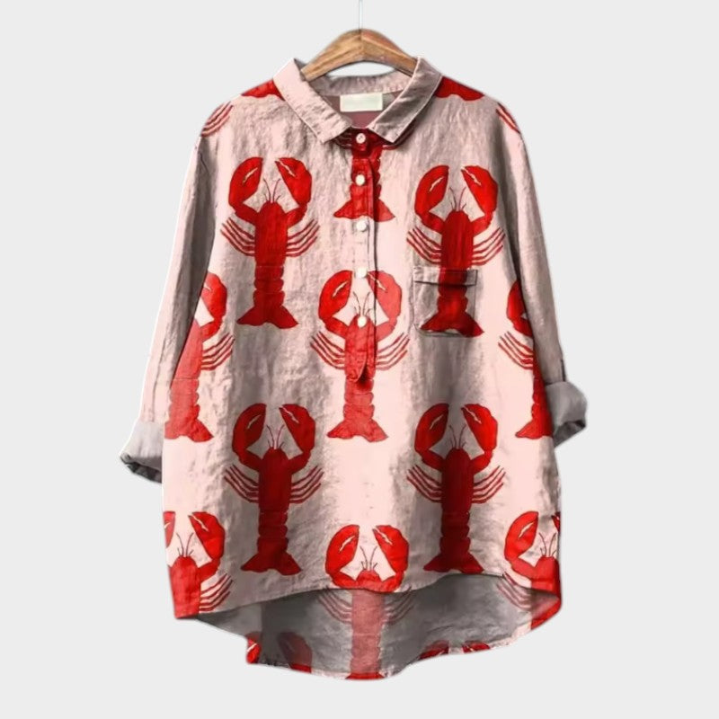 Nynke relaxed printed blouse – image 2