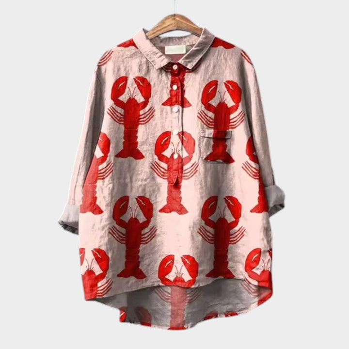 Nynke relaxed printed blouse – image 2