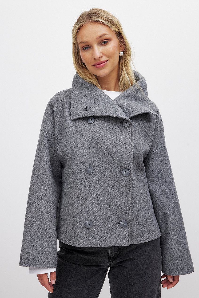Romaine double breasted oversized coat