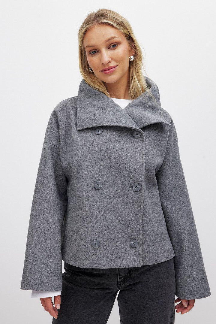 Romaine double breasted oversized coat