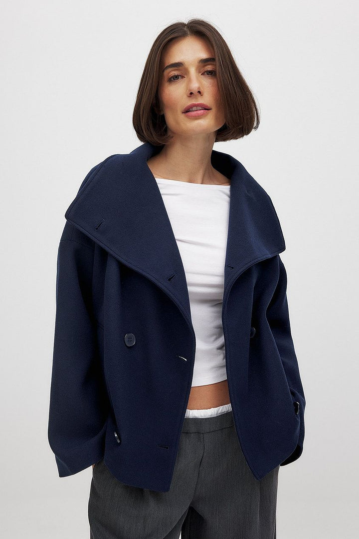 Romaine double breasted oversized coat – image 3