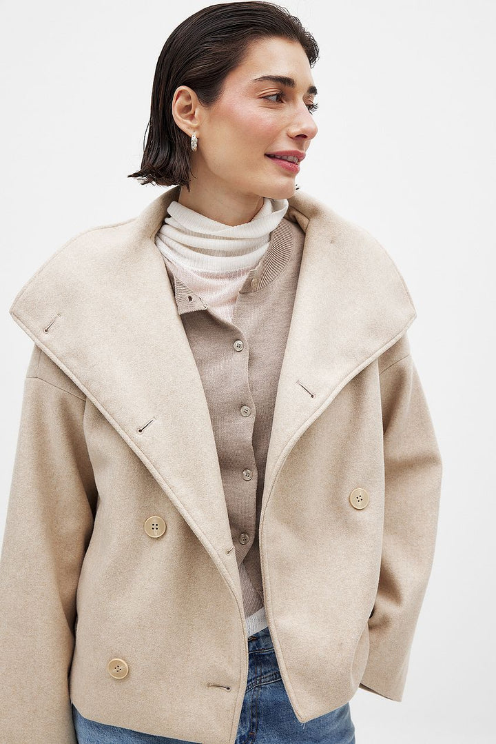 Romaine double breasted oversized coat – image 4